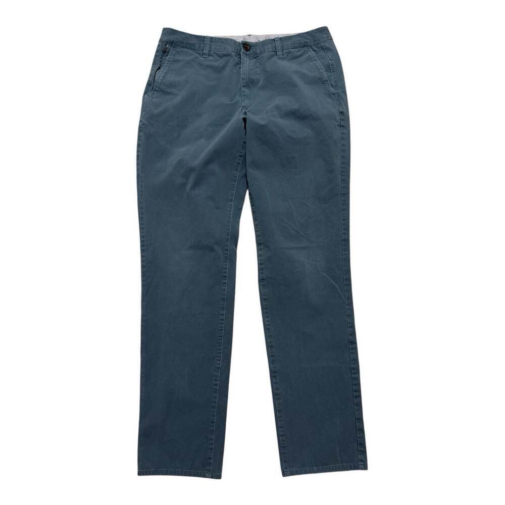 Bonobos Stretch Chino Pants Men’s 34x34 Blue Gray Straight Leg Cotton